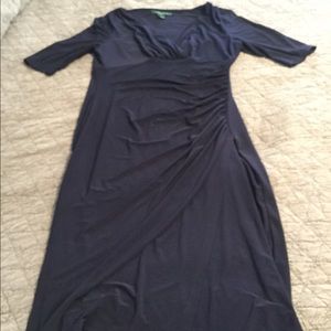 Ralph Lauren dress navy like new size 8